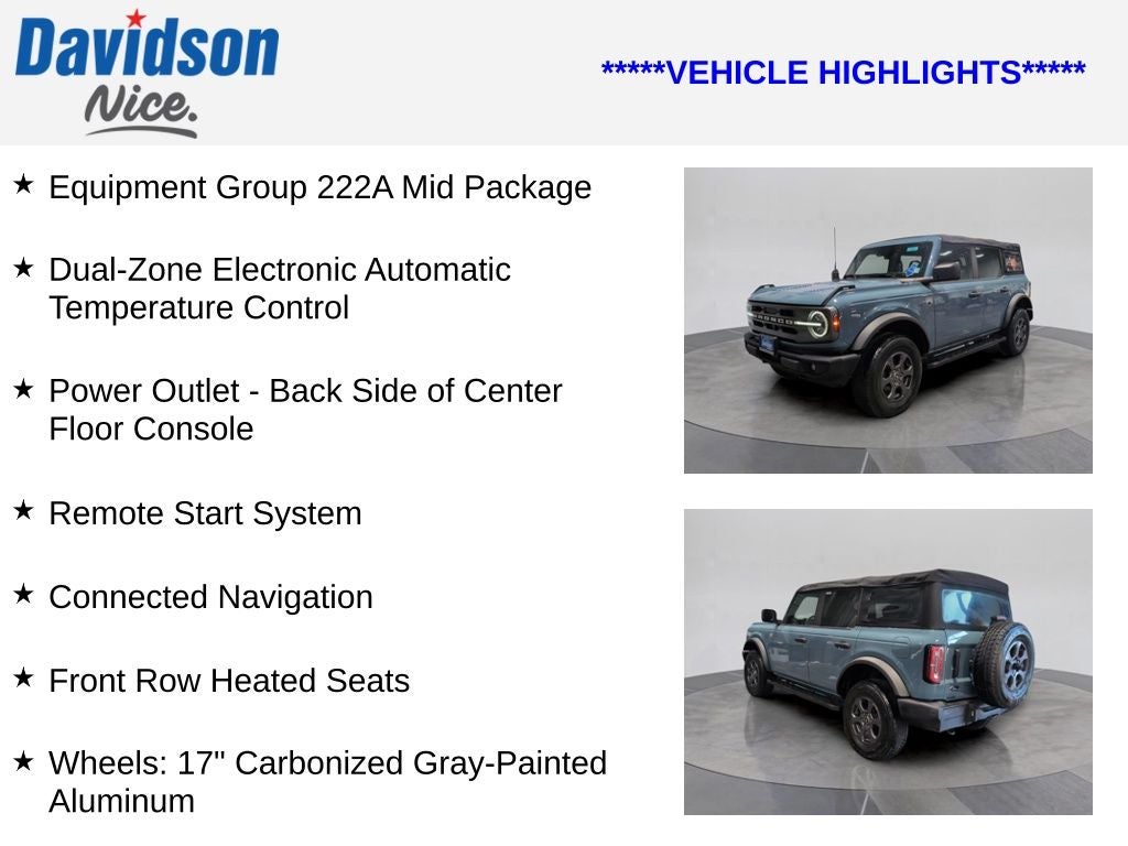 2022 Ford Bronco Big Bend