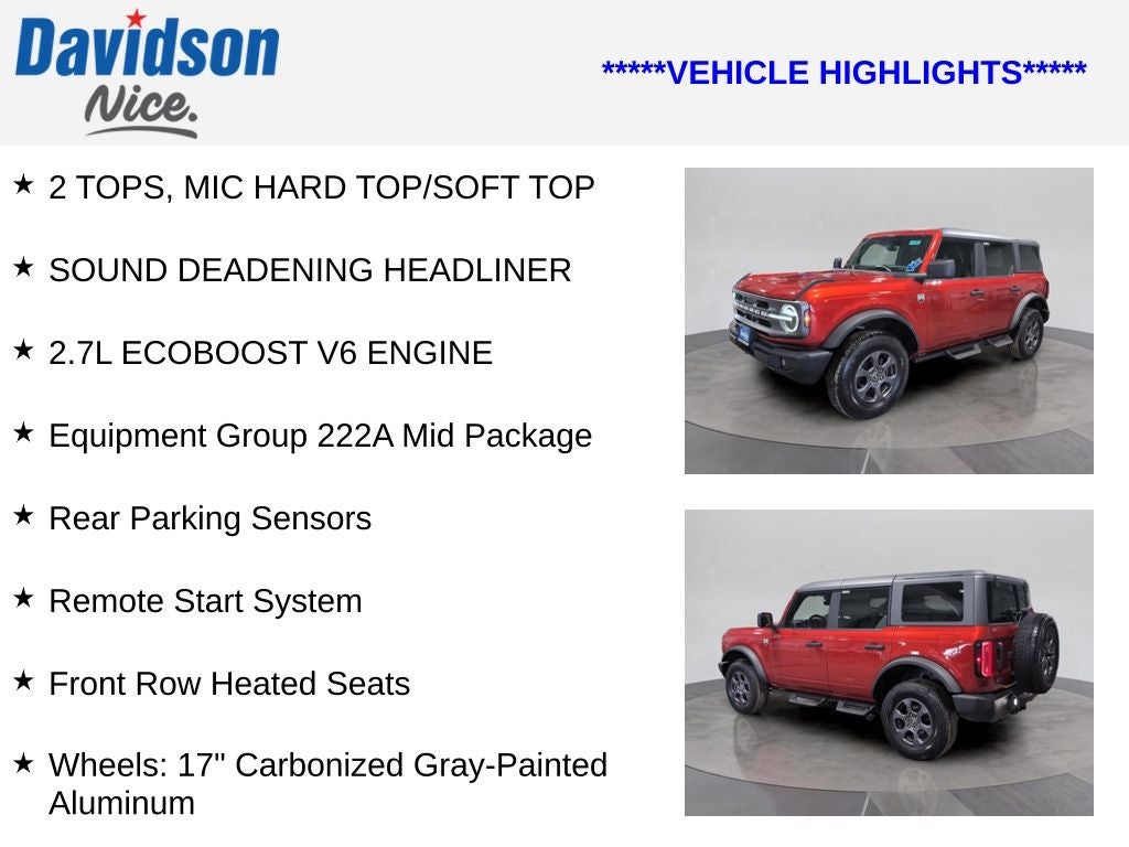 2023 Ford Bronco Big Bend