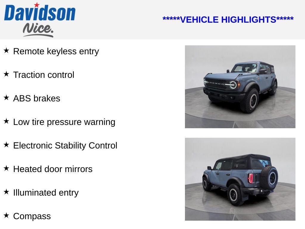 2023 Ford Bronco Badlands