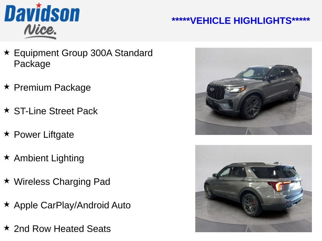 2025 Ford Explorer ST-Line