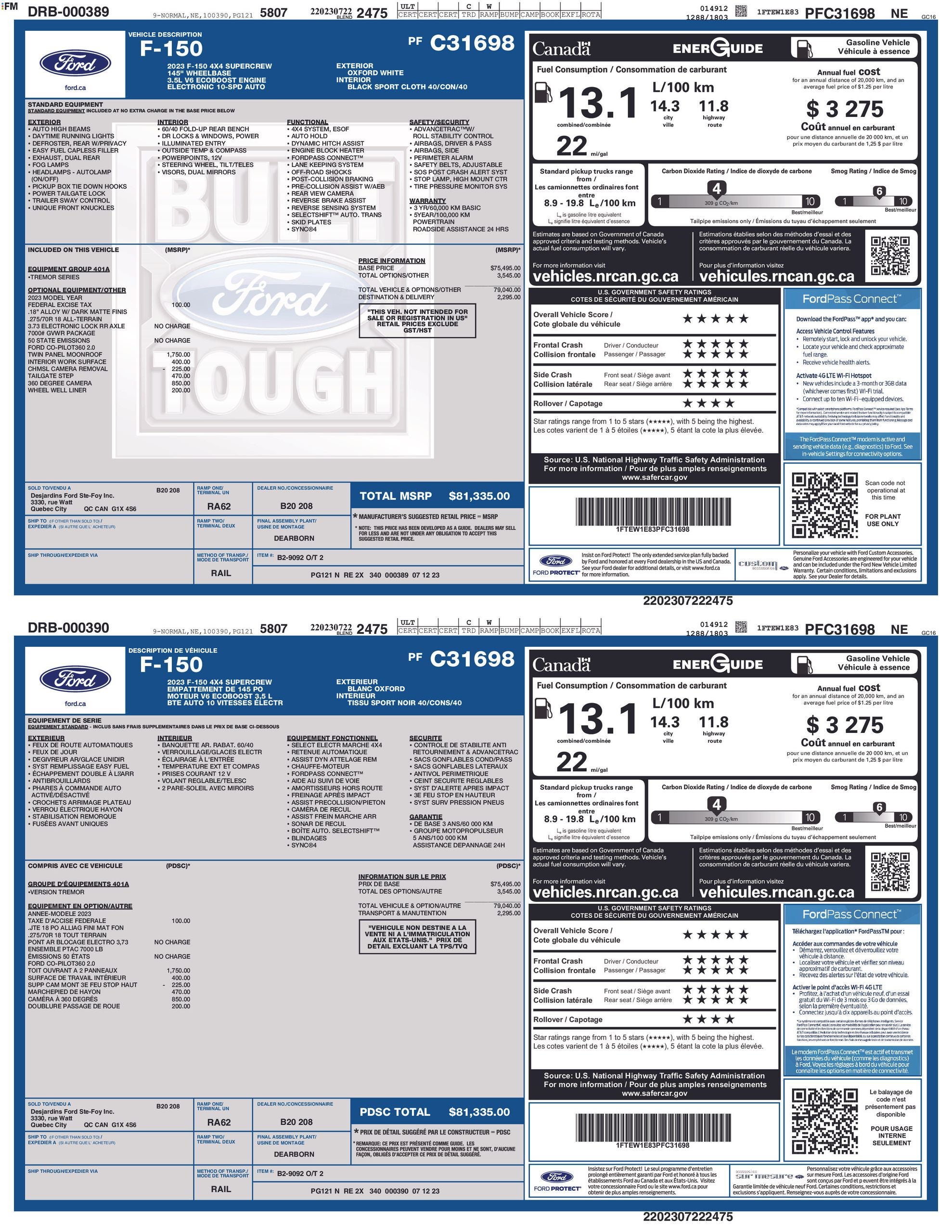 2023 Ford F-150 Tremor