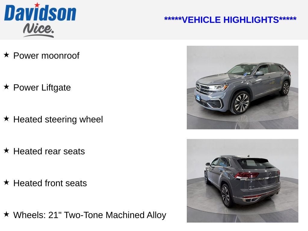2021 Volkswagen Atlas Cross Sport 3.6L V6 SEL Premium R-Line