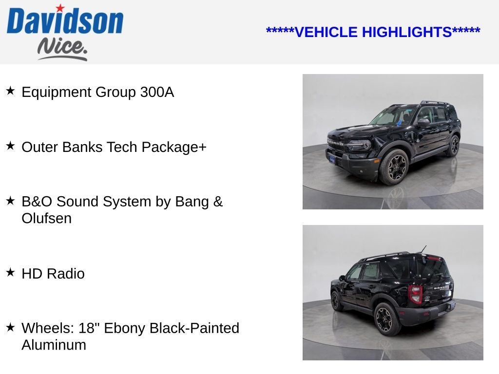 2025 Ford Bronco Sport Outer Banks