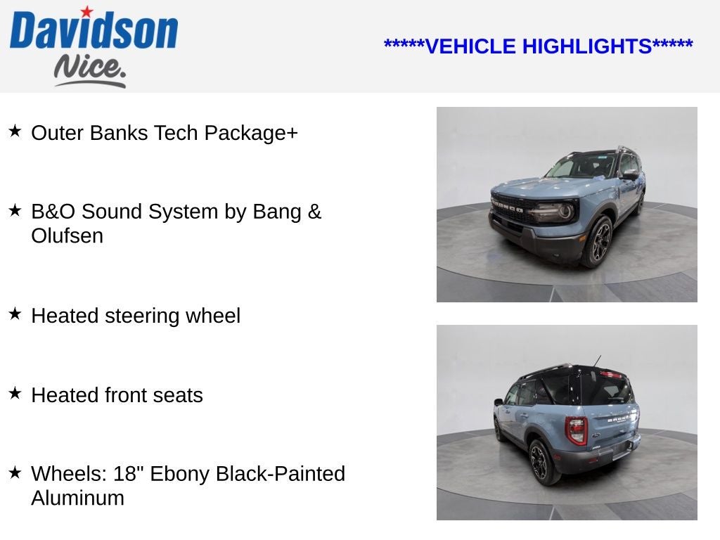 2025 Ford Bronco Sport Outer Banks