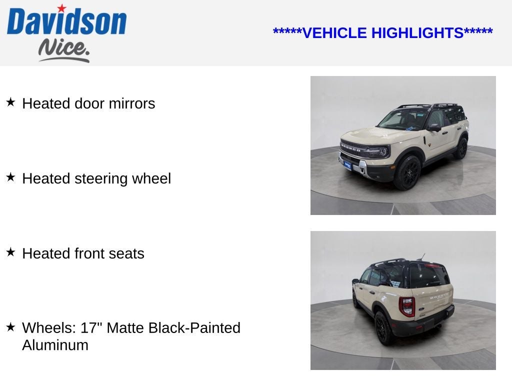 2025 Ford Bronco Sport Badlands