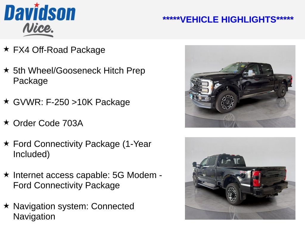 2026 Ford F-250SD Platinum