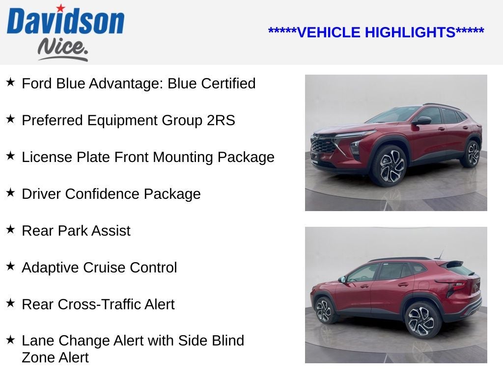 2025 Chevrolet Trax 2RS