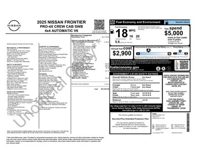 2025 Nissan Frontier PRO-4X