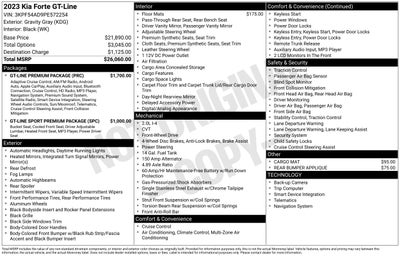 2023 Kia Forte GT-Line