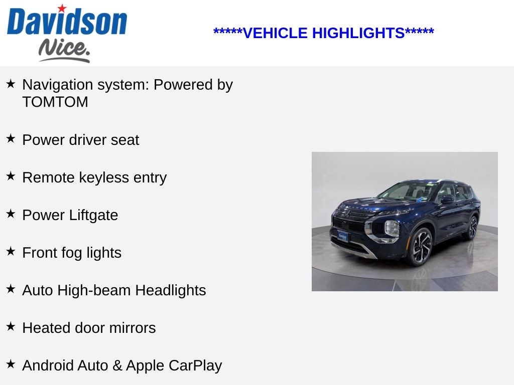 2022 Mitsubishi Outlander SEL