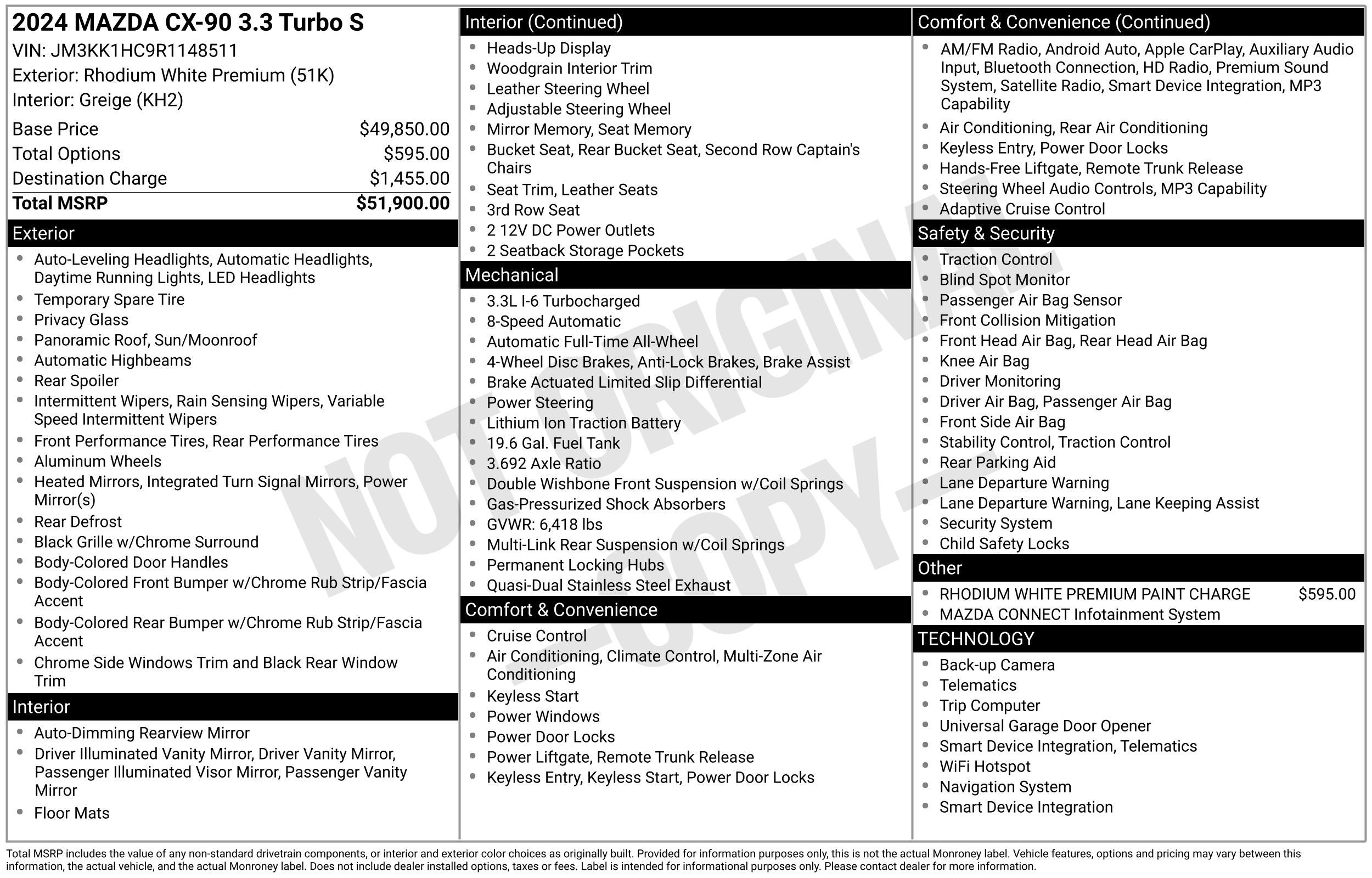 2024 Mazda Mazda CX-90 3.3 Turbo S