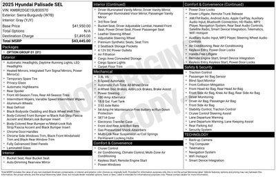 2025 Hyundai Palisade SEL