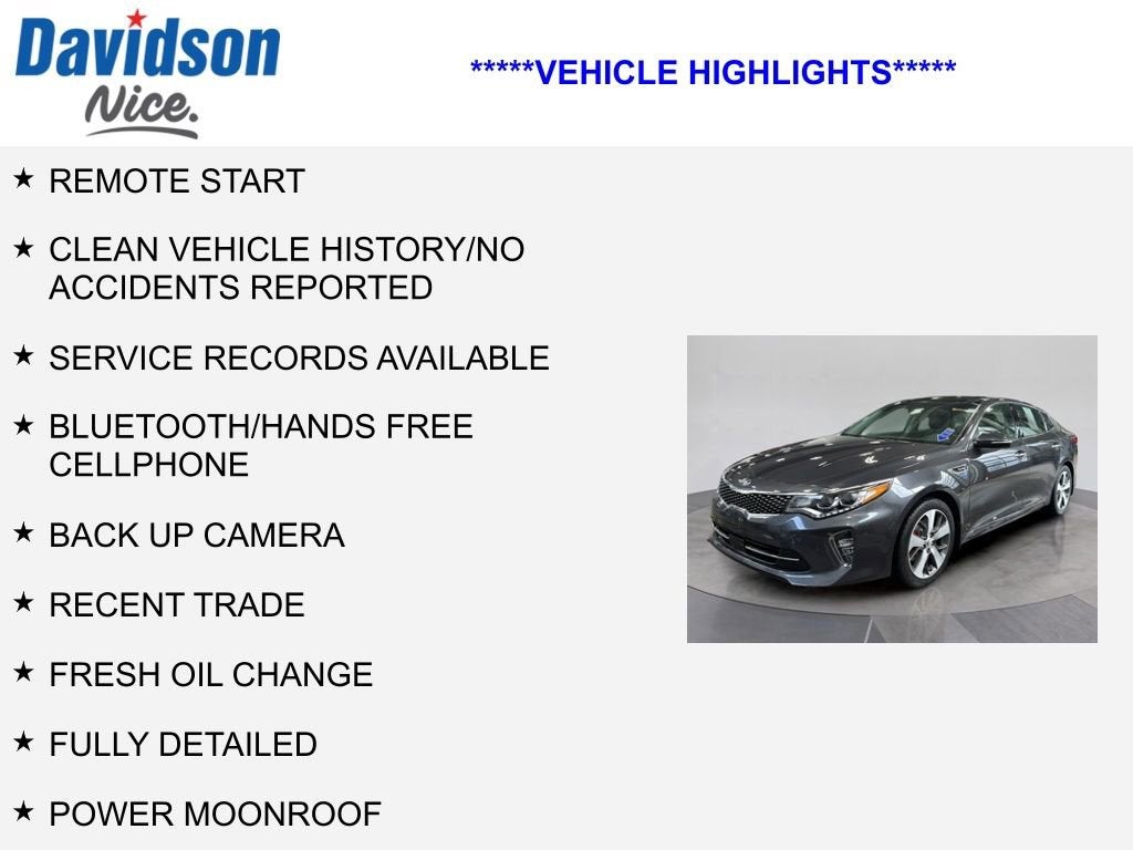 2018 Kia Optima SX