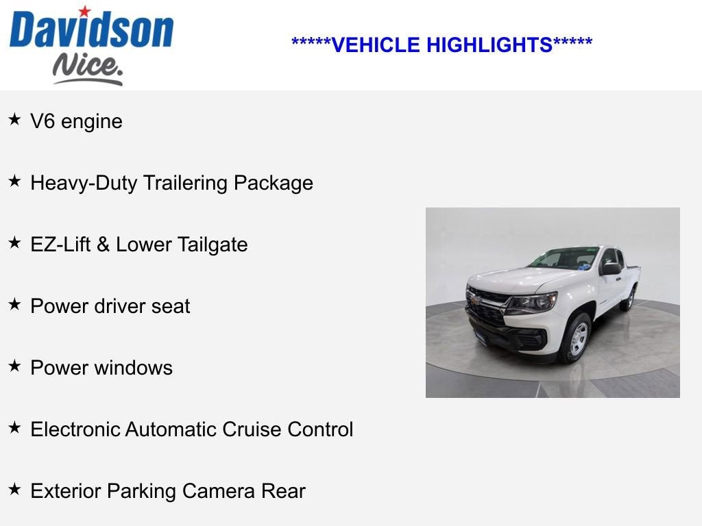 2021 Chevrolet Colorado 4WD Work Truck