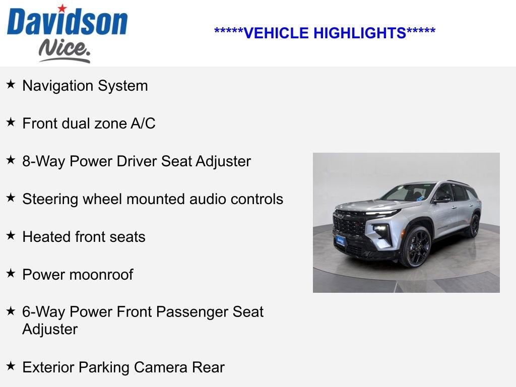 2024 Chevrolet Traverse RS