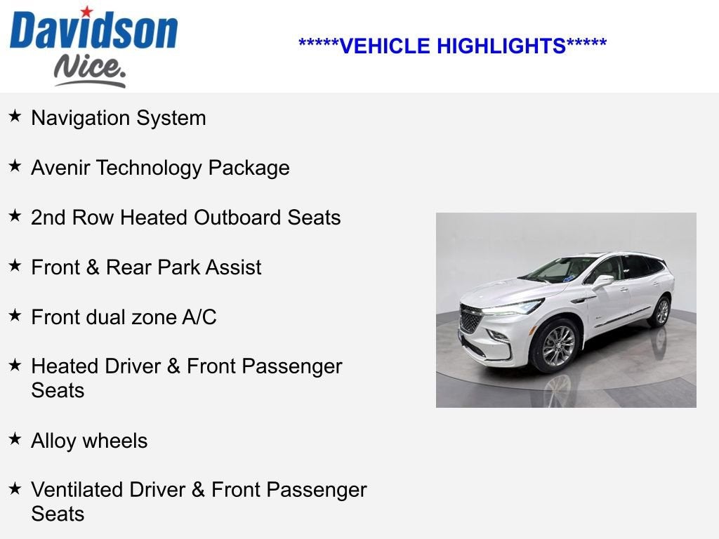 2022 Buick Enclave Avenir