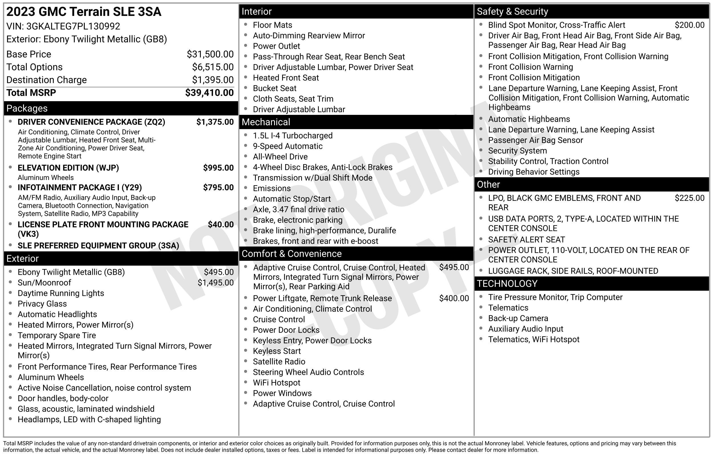 2023 GMC Terrain SLE