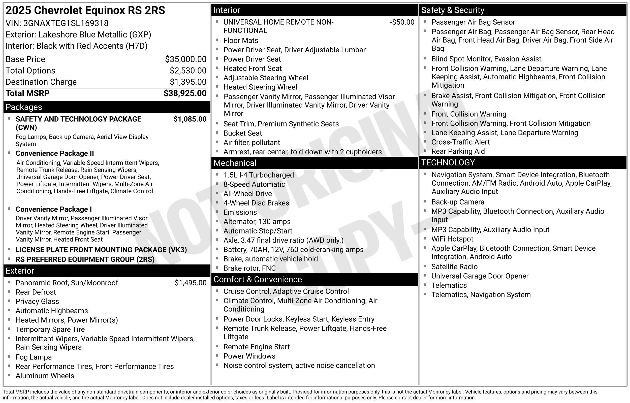 2025 Chevrolet Equinox RS