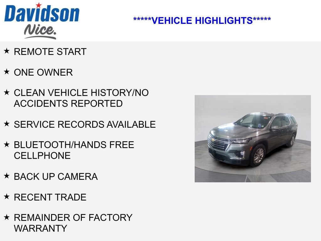 2023 Chevrolet Traverse LT Cloth