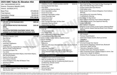 2025 GMC Yukon XL Elevation