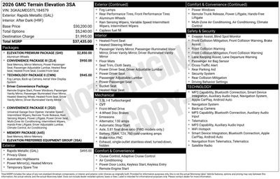 2026 GMC Terrain Elevation