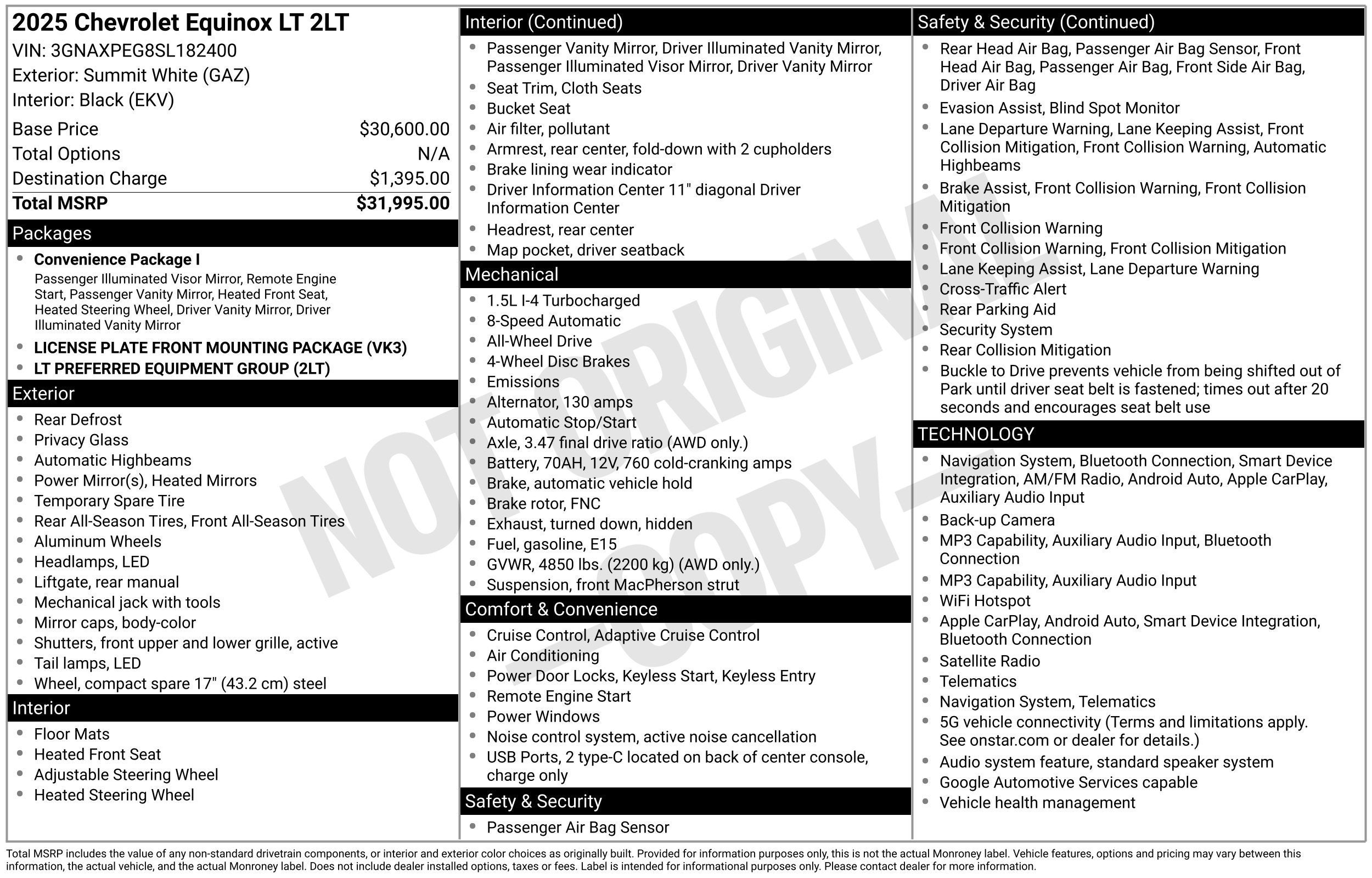 2025 Chevrolet Equinox LT