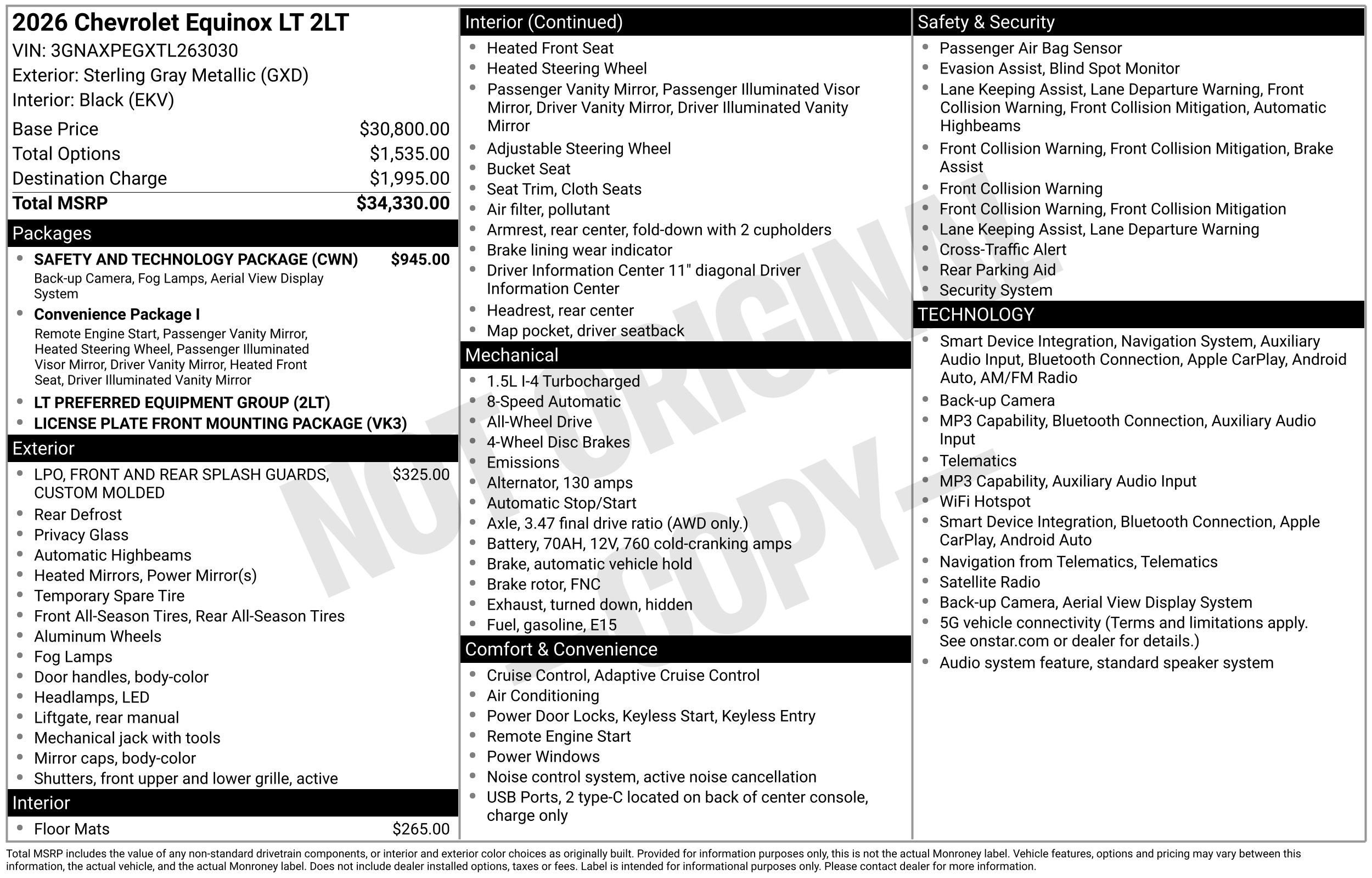 2026 Chevrolet Equinox LT